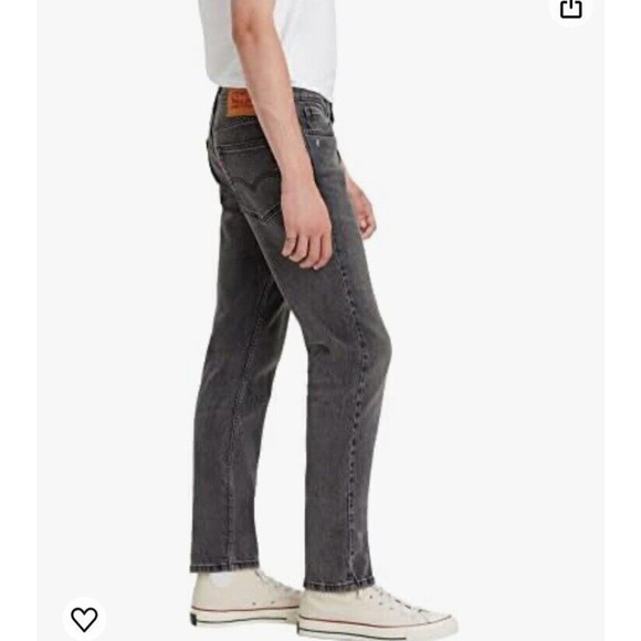 NEW Levis Mens 511 Slim Fit Jeans Washed Black Paint Splatter Size 29 X 32 - Picture 3 of 5